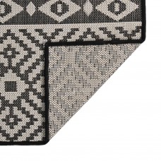 Градинска плоскотъкана пътека Tribal, черни шевици