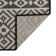 Градинска плоскотъкана пътека Tribal, черни шевици