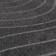 Кръгъл килим PALMERAS Антрацит вълни