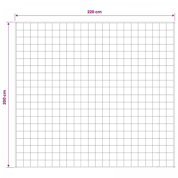 Тежко одеяло бяло 200x220 см 9 кг