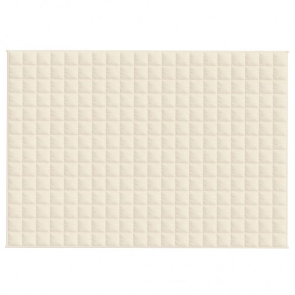 Тежко одеяло светлокремаво 140x200 см 6 кг