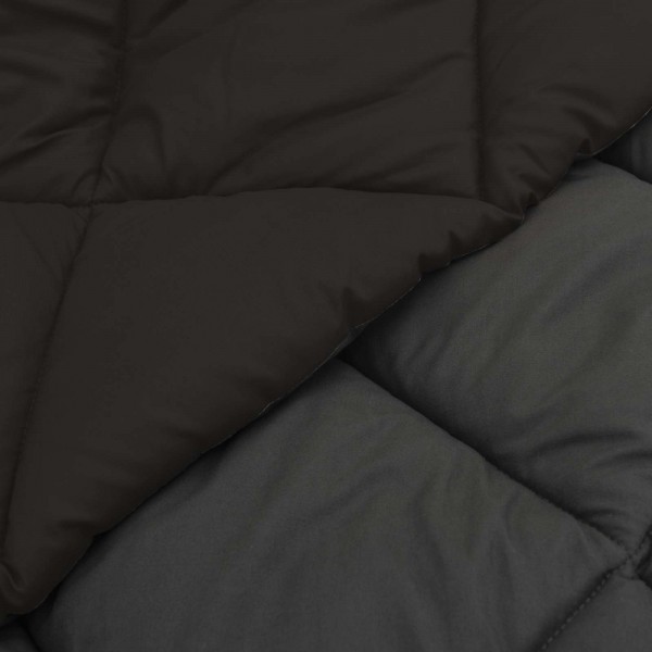 Зимна двулицева олекотена завивка Color Comfort с полиестерен пълнеж, 300 г/м², в черно и антрацит
