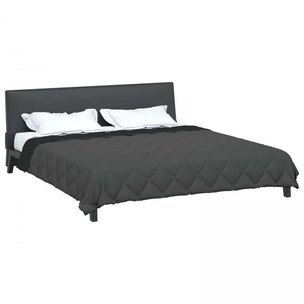 Зимна двулицева олекотена завивка Color Comfort с полиестерен пълнеж, 300 г/м², в черно и антрацит