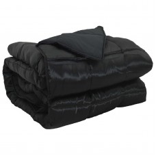 Зимна олекотена завивка Silky Comfort с полиестерен пълнеж, 300 г/м², черна