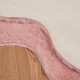 Фигурална пътека OLITE имитация на заешка козина, с неплъзгаща се основа, Розово