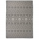 Градински плоскотъкан килим Tribal, черни шевици