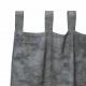 Кадифени завеси в цвят тъмносив с текстилни гайки (уши), 2 бр., 140 x 245 см