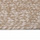 Пътека от юта, правоъгълна плетка, натурално и бяло