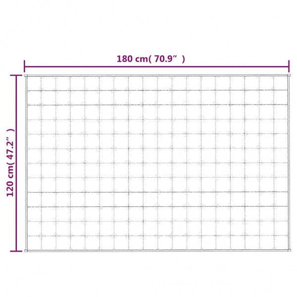Тежко одеяло сиво 120x180 см 5 кг