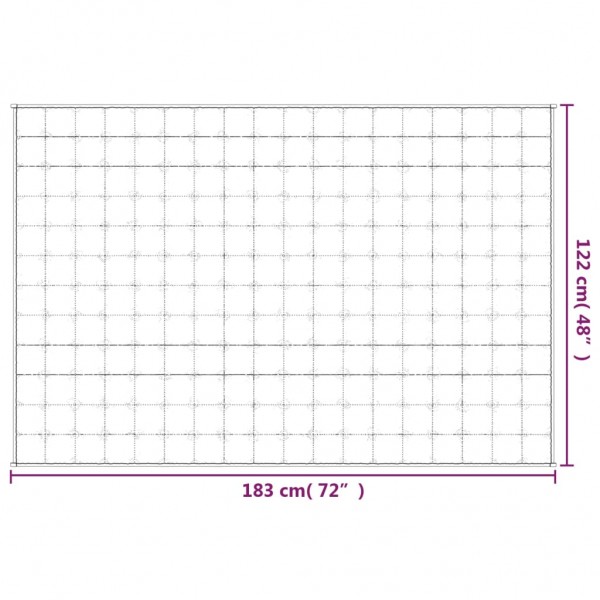 Тежко одеяло сиво 122x183 см 9 кг