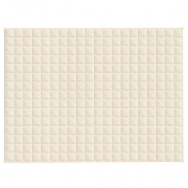 Тежко одеяло светлокремаво 150x200 см 7 кг