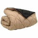 Зимна двулицева олекотена завивка Color Arctic с полиестерен пълнеж, 450 г/м², в черно и таупе