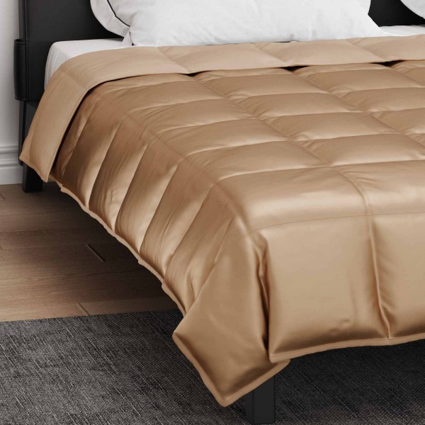 Зимна олекотена завивка Silky Comfort с полиестерен пълнеж, 300 г/м², златиста