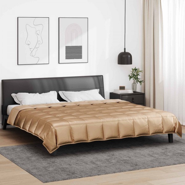 Зимна олекотена завивка Silky Comfort с полиестерен пълнеж, 300 г/м², златиста