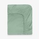 Чаршаф с ластик за матрак 120/200/30 см НЮАНСИ Зелен, 100% памук ранфорс