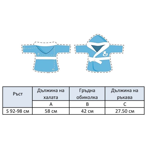 Детски халат за баня Малка лейди