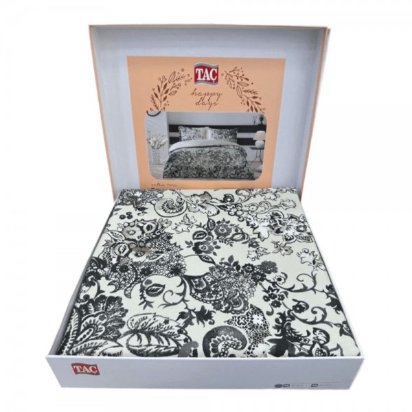 Двоен спален комплект с един плик Monica памучен сатен