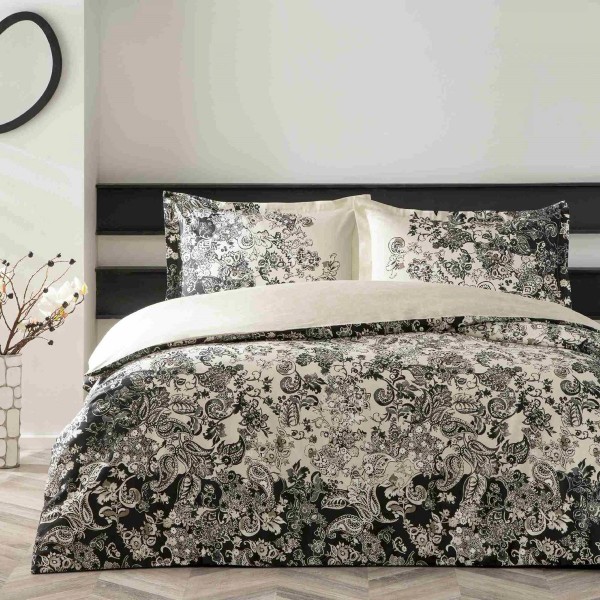 Двоен спален комплект с един плик Monica памучен сатен