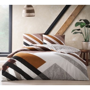 Двоен спален комплект с един плик Trent 100% памук