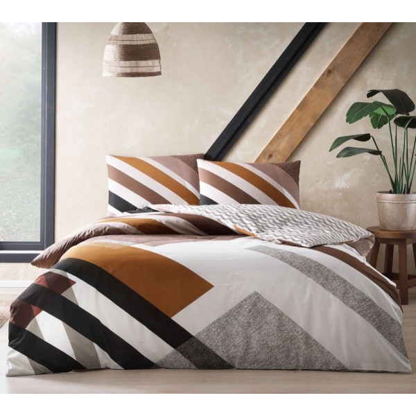 Двоен спален комплект с един плик Trent 100% памук