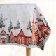 Коледна покривка за маса 150/200 см къщички