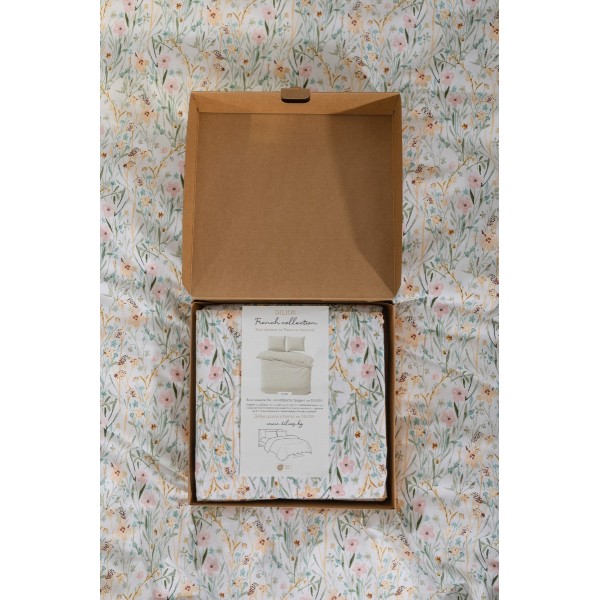 Комплект за единично легло Фиори от две части, плик и калъфка, 100% памук ранфорс