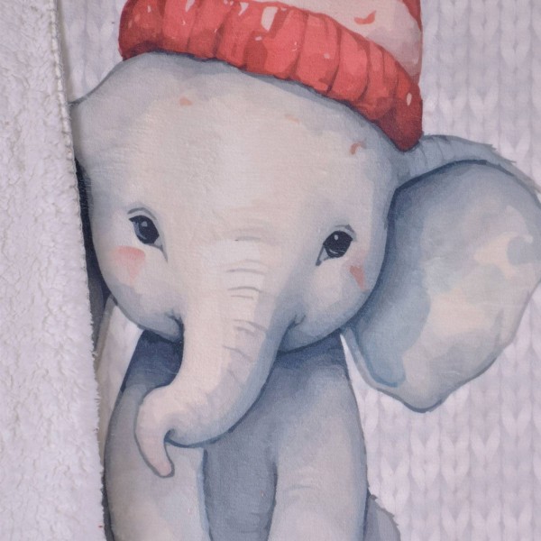 Бебешко коледно одеяло 75/120 см Слонче