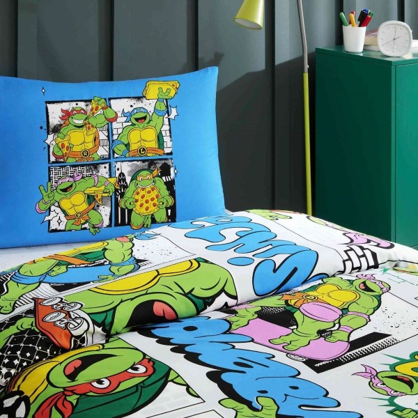 Детски спален комплект ранфорс NINJA TURTLES FOUR