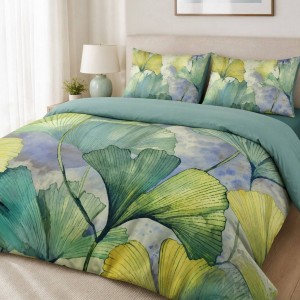 Двоен спален комплект с два плика Трепет памучен сатен
