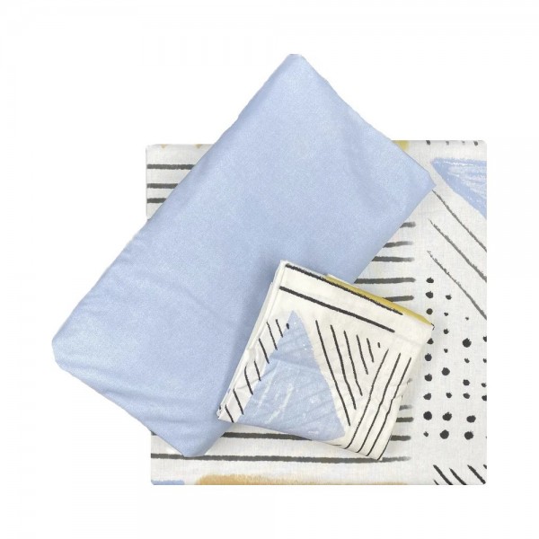 Двоен спален комплект с един плик Hugo 100% памук