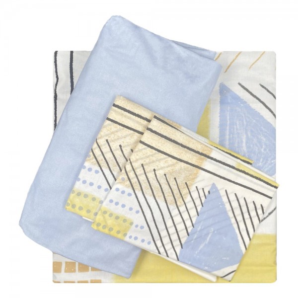 Двоен спален комплект с един плик Hugo 100% памук