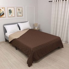 Двулицево шалте за единично легло или диван Easy мока/капучино 150/220 см