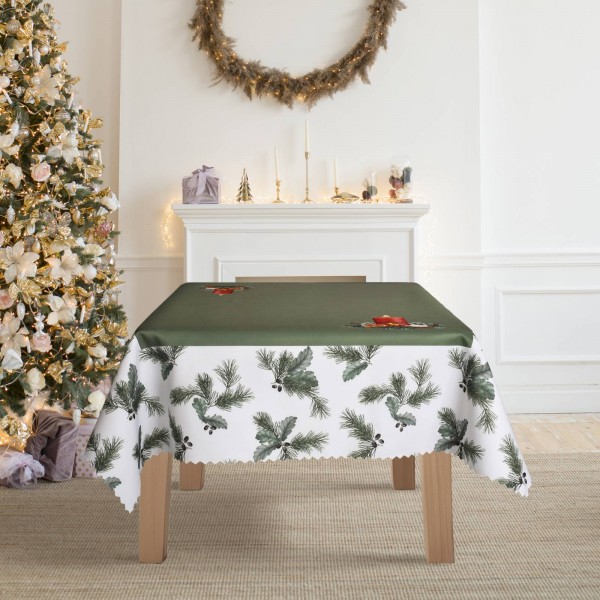 Коледна покривка за маса 100/150 см свещ
