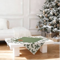 Коледна покривка за маса каре 75/75 см свещ