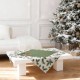 Коледна покривка за маса каре 75/75 см свещ