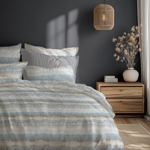 Комплект за единично легло Калейдос от две части, плик и калъфка, 100% памук ранфорс