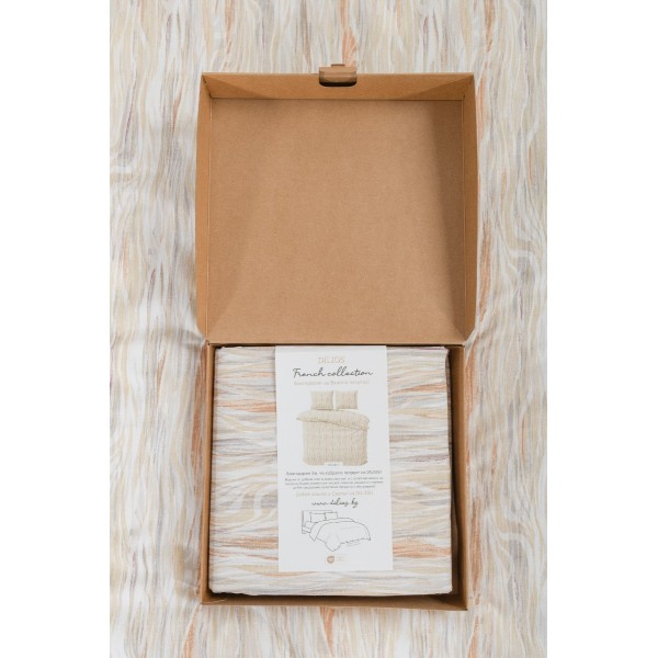 Комплект за спалня Сикрет от три части, плик и две калъфки, 100% памук ранфорс