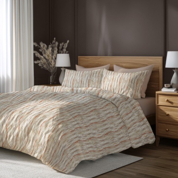 Комплект за спалня Сикрет от три части, плик и две калъфки, 100% памук ранфорс