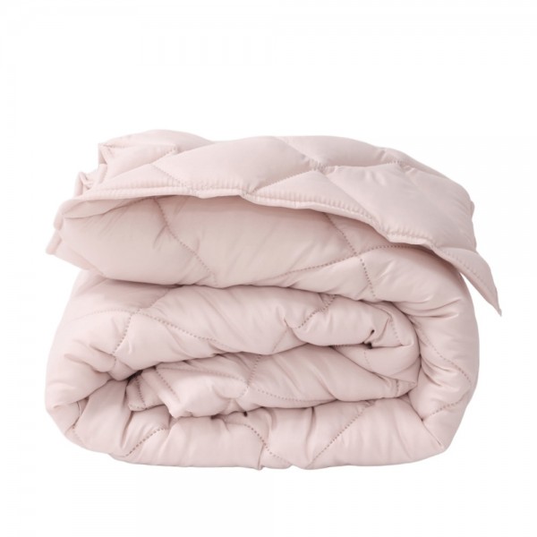 Зимна олекотена завивка за единично легло 150/210 см Елинор бледорозово