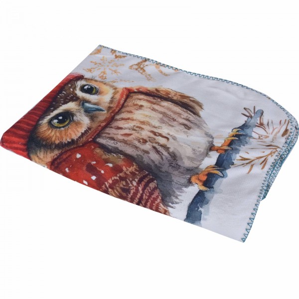 Бебешко коледно одеяло 75/100 см Бухалче