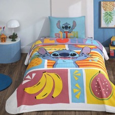Детски комплект с капитонирано покривало за легло LILO & STITCH FRUIT