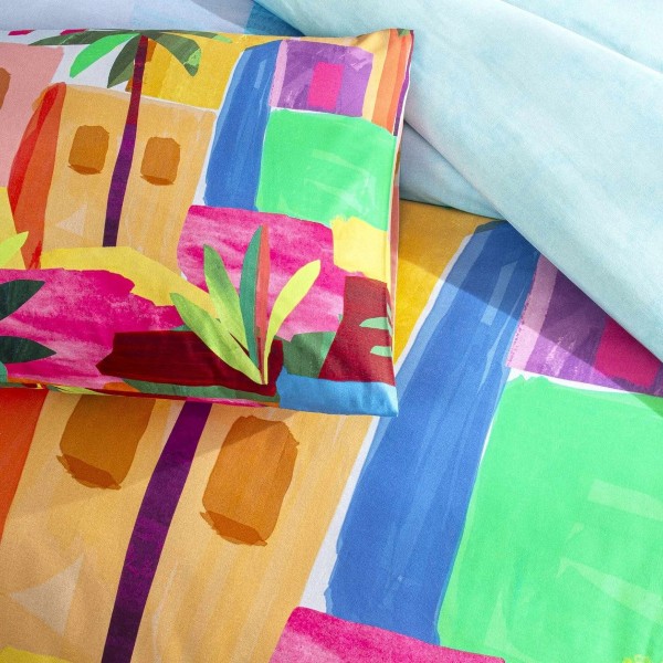 Двоен спален комплект с един плик Lyona 100% памук