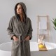 Халат за баня Бамбук сиво-кафяв 50% памук / 50% бамбук