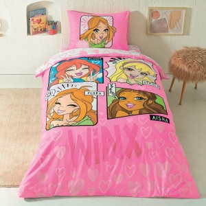 Детски спален комплект ранфорс WINX GIRLS CLUB