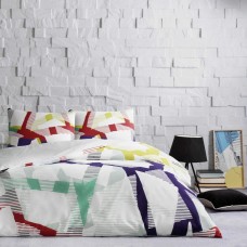 Двоен спален комплект с един плик Crimson 100% памук