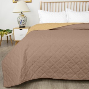 Двулицево шалте за легло Арена 160/220 см бежово и охра