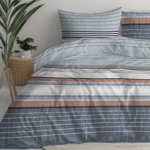 Комплект за единично легло Кабо от две части, плик и калъфка, 100% памук ранфорс