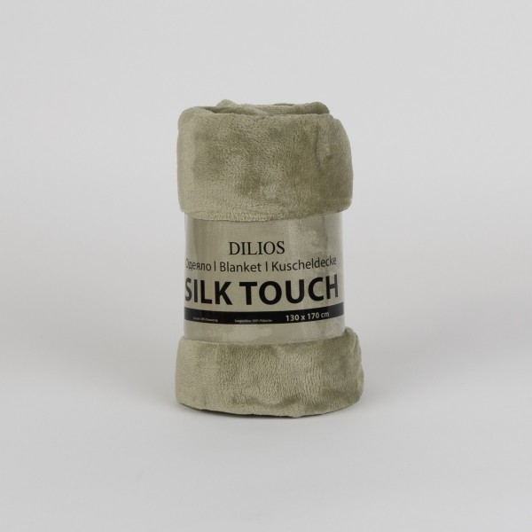 Одеяло 130/170 см Silk touch полар зелено