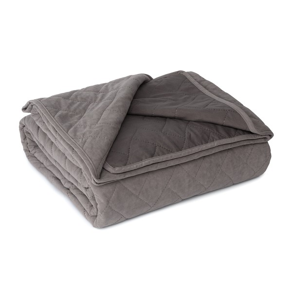 Шалте за единично легло Велвет 160/220 см, сиво