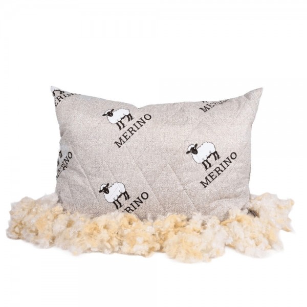 Възглавница Мерино 50/70 см с пълнеж от вълна